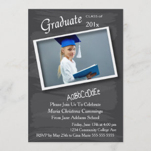 Invitación a la graduación del marco fotográfico d