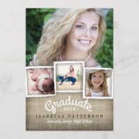 Invitación a la Graduación en Burlap 2014