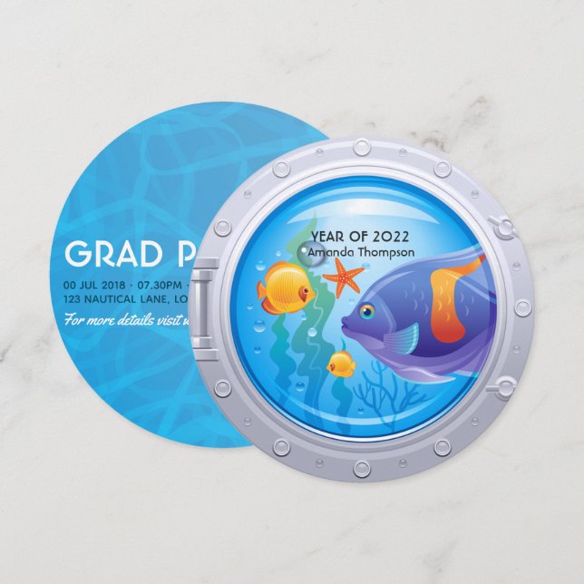 Invitación a la graduación náutica (Anverso / Reverso)