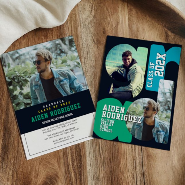 Invitación a la graduación universitaria moderna (Subido por el creador)