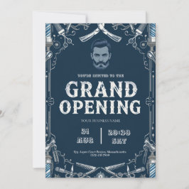 Invitación a la Gran Apertura de Barber Shop