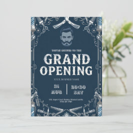 Invitación a la Gran Apertura de Barber Shop