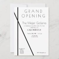 Invitación a la gran apertura de la galería contem