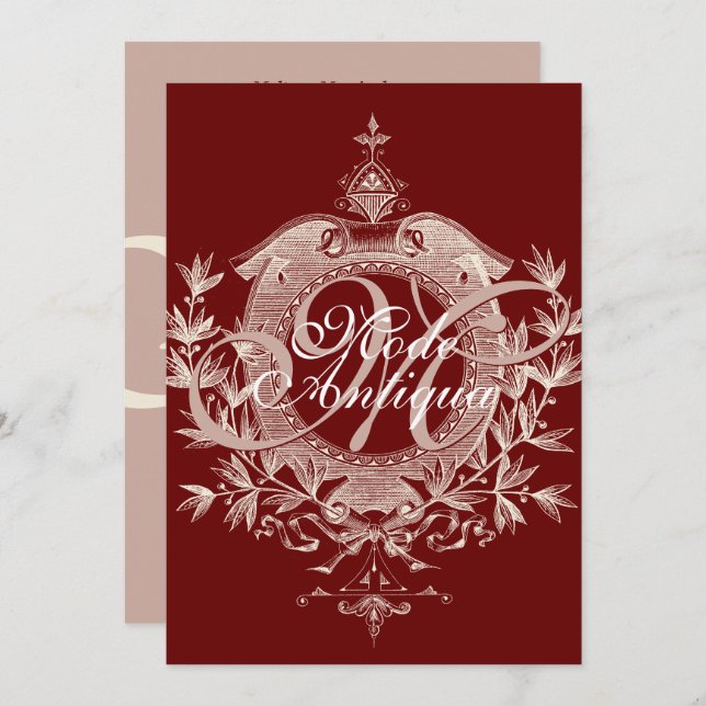 Invitación a la gran apertura de la tienda de anti (Anverso / Reverso)