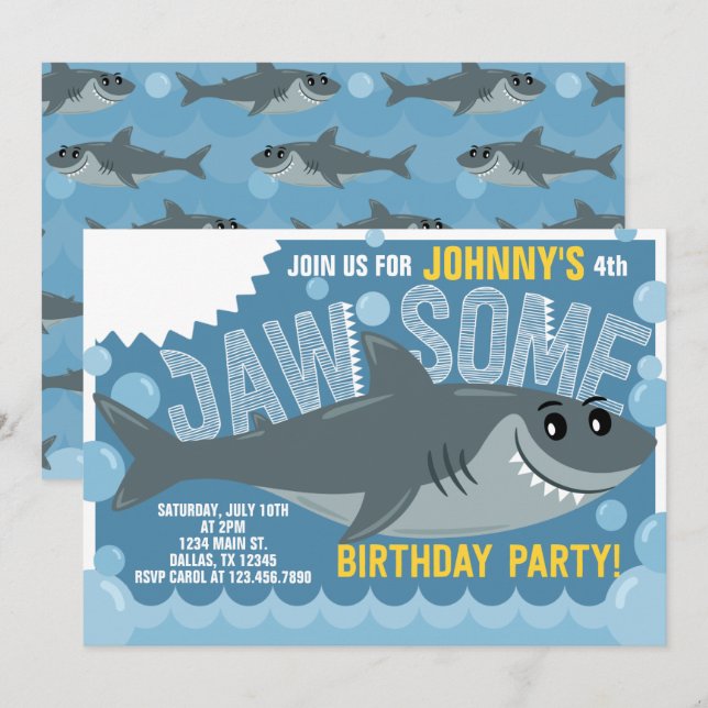 Invitación a la gran fiesta de cumpleaños del tibu (Anverso / Reverso)