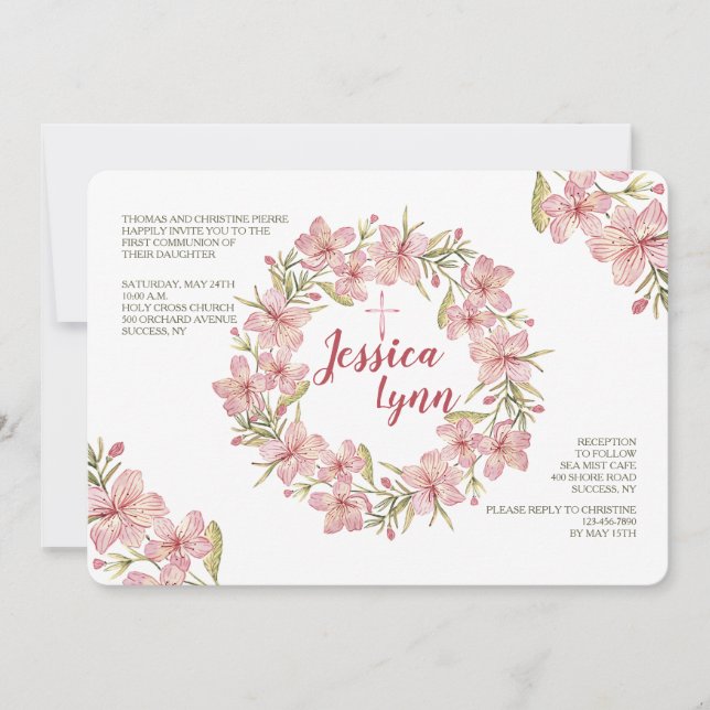 Invitación a la guerra de flores (Anverso)