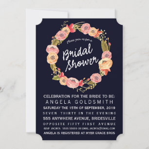 Invitación a la guerra de flores de la marina de d