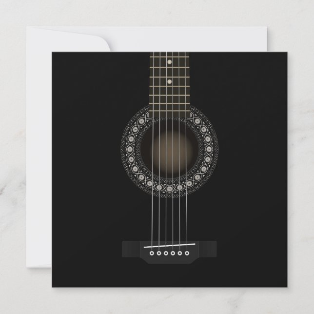 Invitación a la guitarra acústica (Anverso)