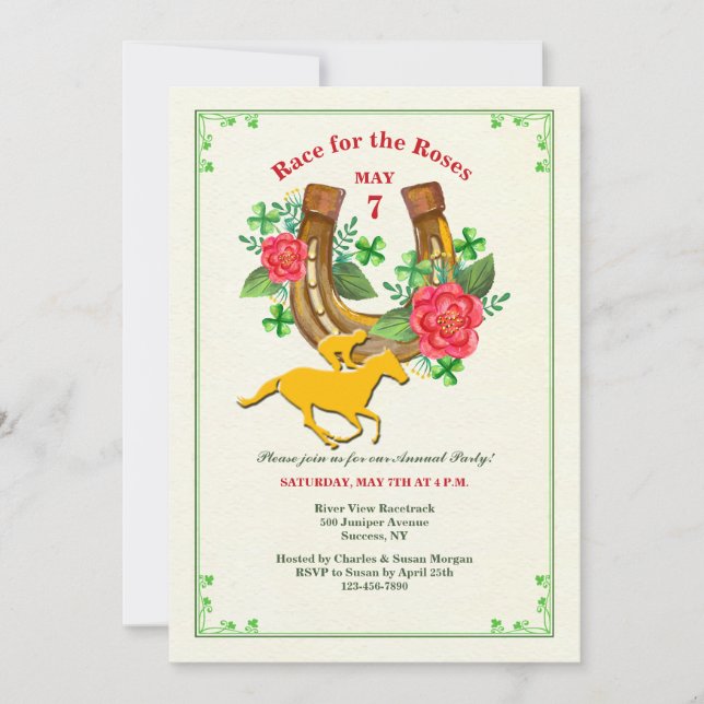 Invitación a la herradura afortunada (Anverso)