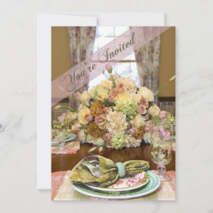 Invitación a la hora del almuerzo para las damas (