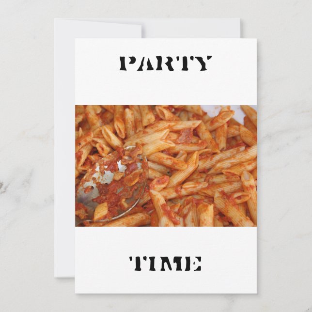 Invitación a la hora del FIESTA Pasta (Anverso)