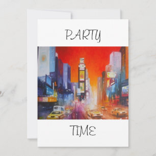 Invitación a la hora del Fiesta Times Square Ameri