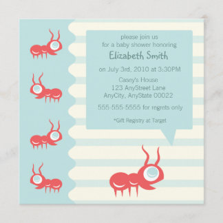 Invitación a la hormiga Adorable