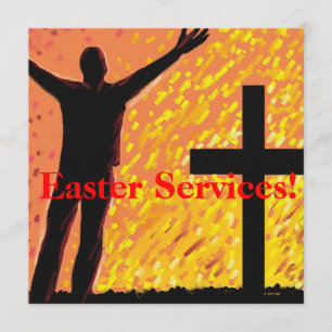 Invitación a la iglesia de Servicios de Pascua
