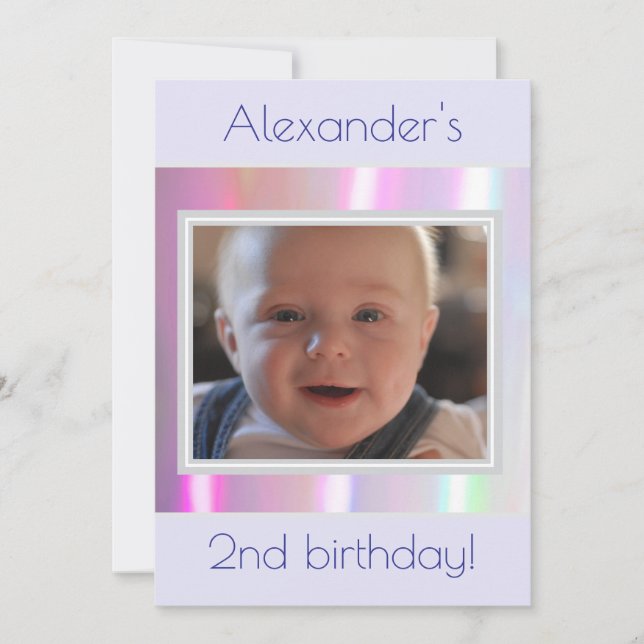 Invitación a la imagen de diseño de chapa de algod (Anverso)