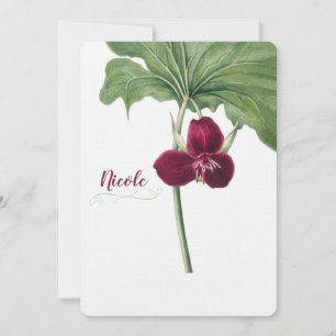 Invitación a la impresión botánica de Sweet Trilli