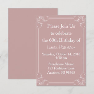 Invitación a la impresión grande de cumpleaños de