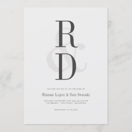 Invitación a la Invitación Boda moderna