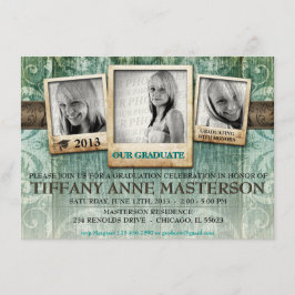 Invitación a la Invitación de graduación de fotos
