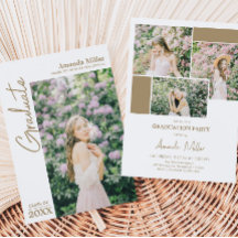 Invitación a la Invitación de graduación de fotos 