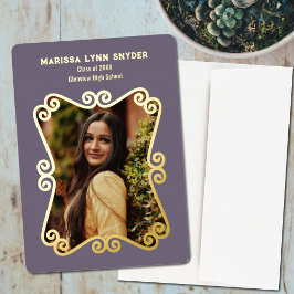 Invitación a la Invitación de graduación de lavand