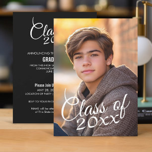 Invitación a la Invitación de graduación fotográfi