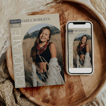 Invitación a la Invitación de graduación fotográfi