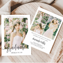 Invitación a la Invitación de graduación moderna