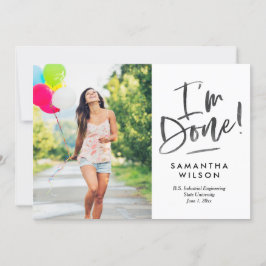 Invitación a la Invitación de graduación por fin