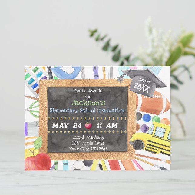 Invitación a la Invitación de la ceremonia element (Anverso de pie)