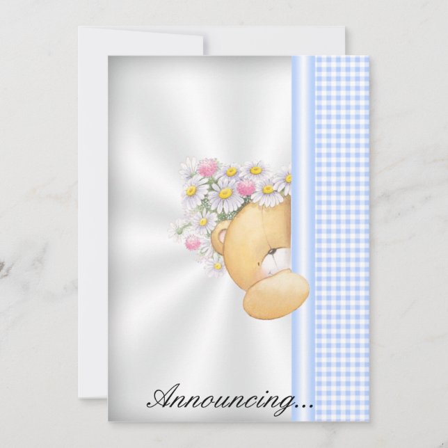 Invitación a la Invitación del bebé (Anverso)