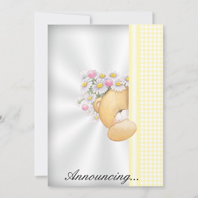 Invitación a la Invitación del bebé (Anverso)