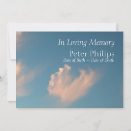 Invitación a la Invitación funeraria Face Cloud 2