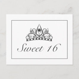 Invitación a la Invitación RSVP de 16 Fiestas dulc