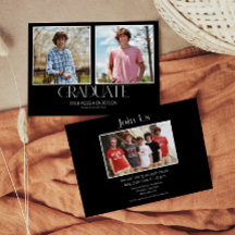 Invitación a la Invitación simple de graduación fo