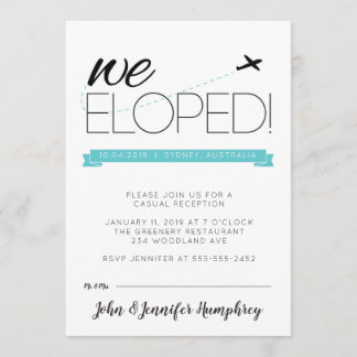 Invitación a la Invitación y la recepción del Elop