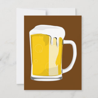 Invitación a la jarra de cerveza