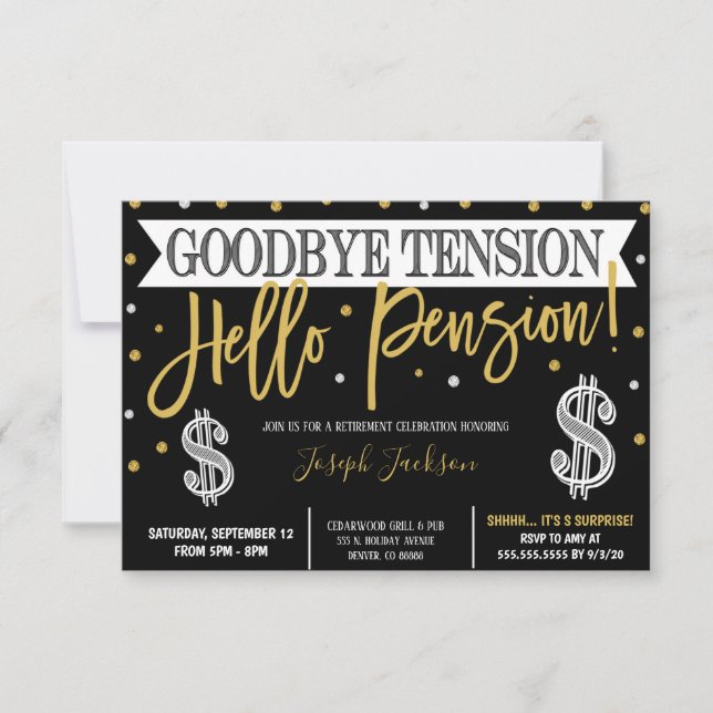 Invitación a la jubilación (Anverso)