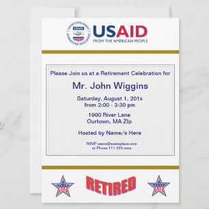 Invitación a la jubilación de GSA