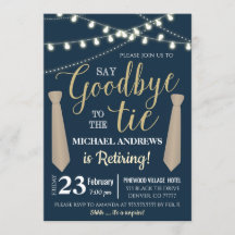 Invitación a la jubilación de hombres