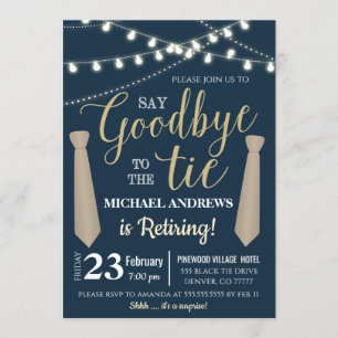 Invitación a la jubilación de hombres