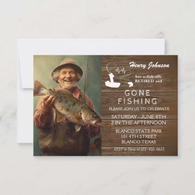 Invitación a la jubilación de la pesca de Personal (Anverso)