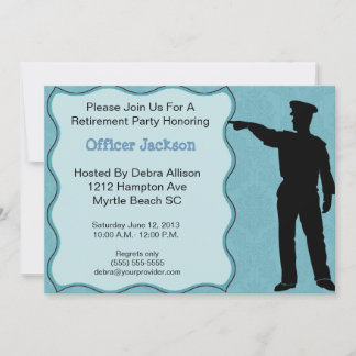 Invitación a la jubilación de los oficiales de pol