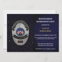 Invitación a la jubilación de los oficiales de pol