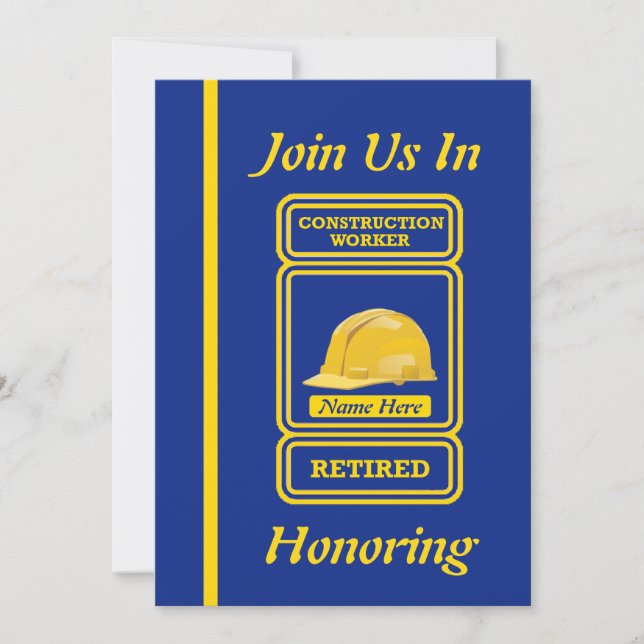 Invitación a la jubilación de los trabajadores de  (Anverso)