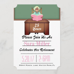 Invitación a la jubilación de profesores de escuel