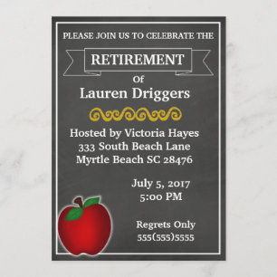 Invitación a la jubilación de profesores de pizarr