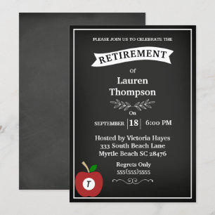 Invitación a la jubilación de profesores de pizarr