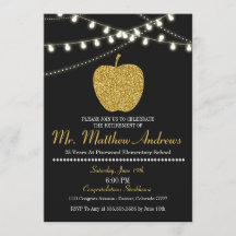 Invitación a la jubilación de profesores - Manzana