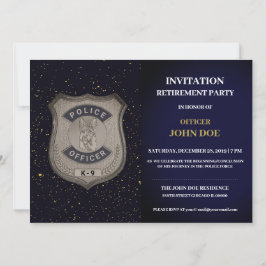 Invitación a la jubilación de un funcionario de K9